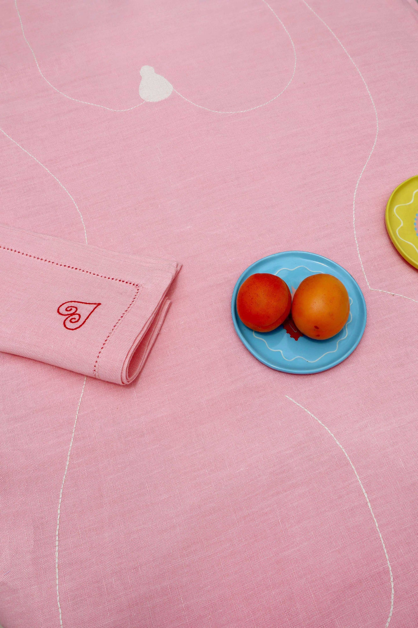All Night Long - Set of 4 Linen Napkins