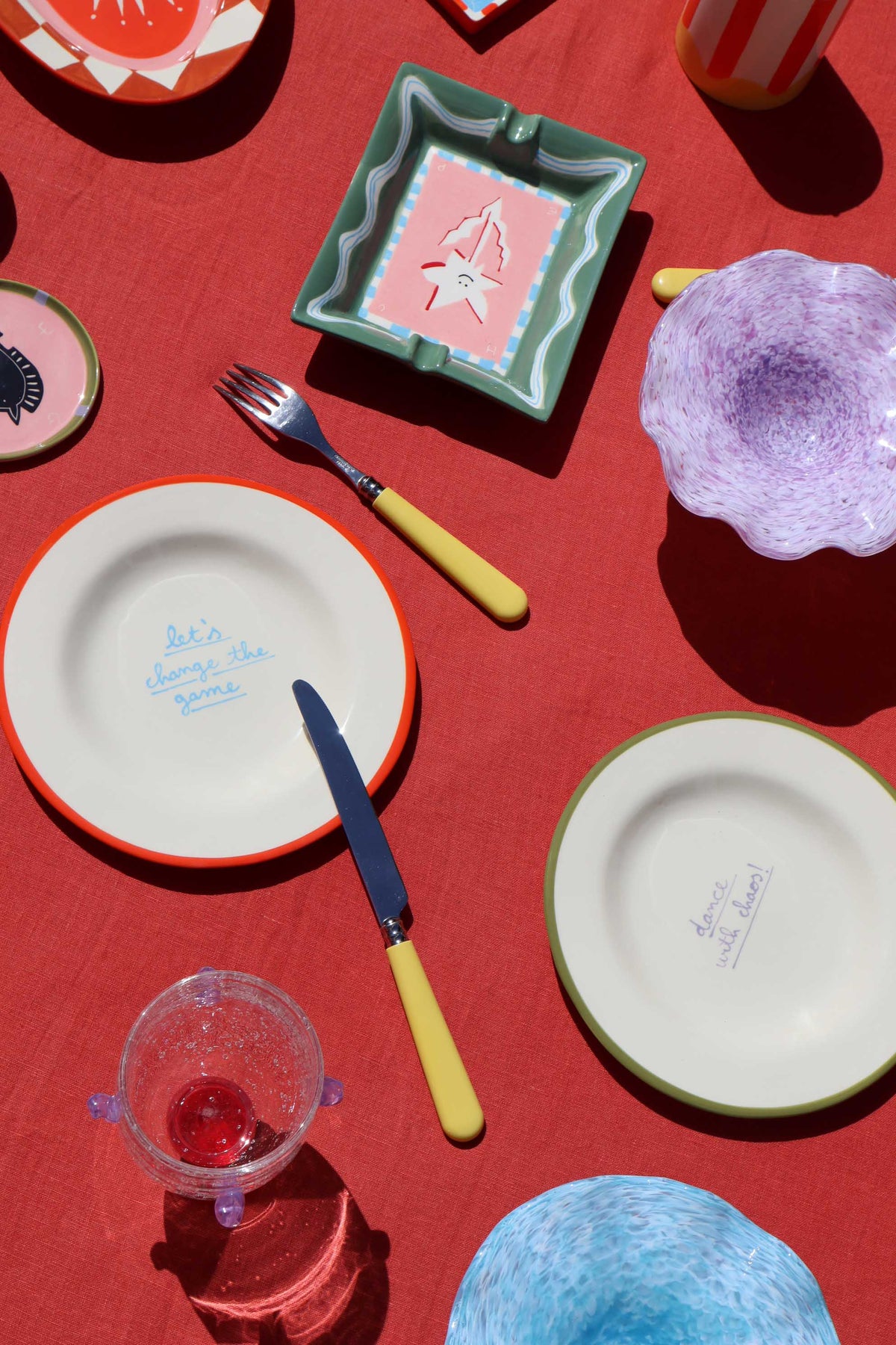 Let's change the game Dessert Plate