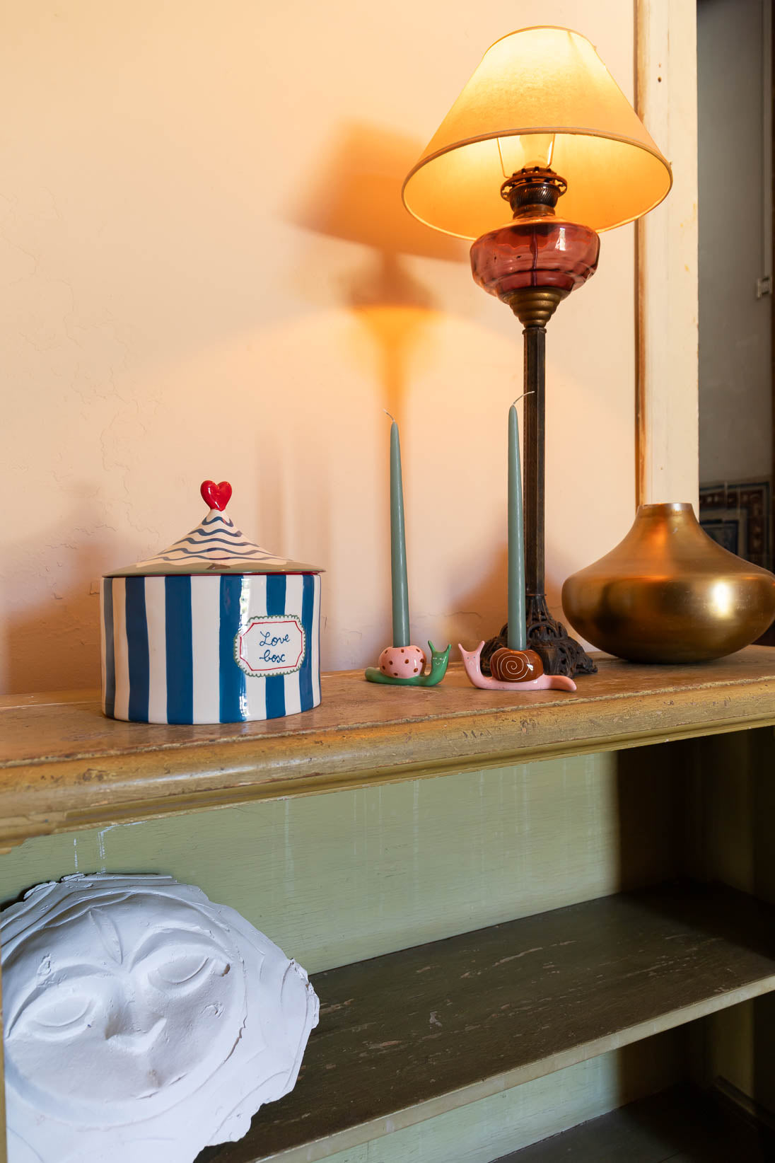The hard shell - Set of 2 snail candleholders