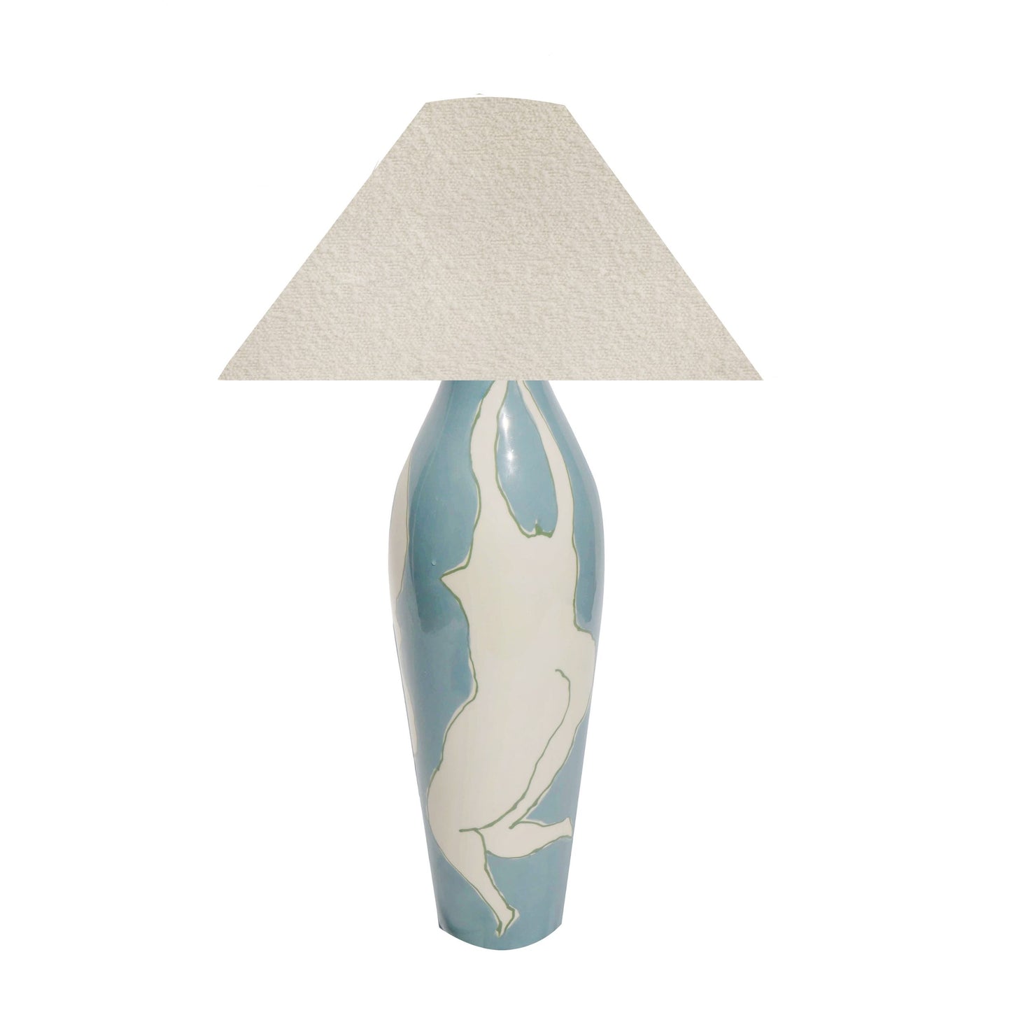 Blue Women Lamp