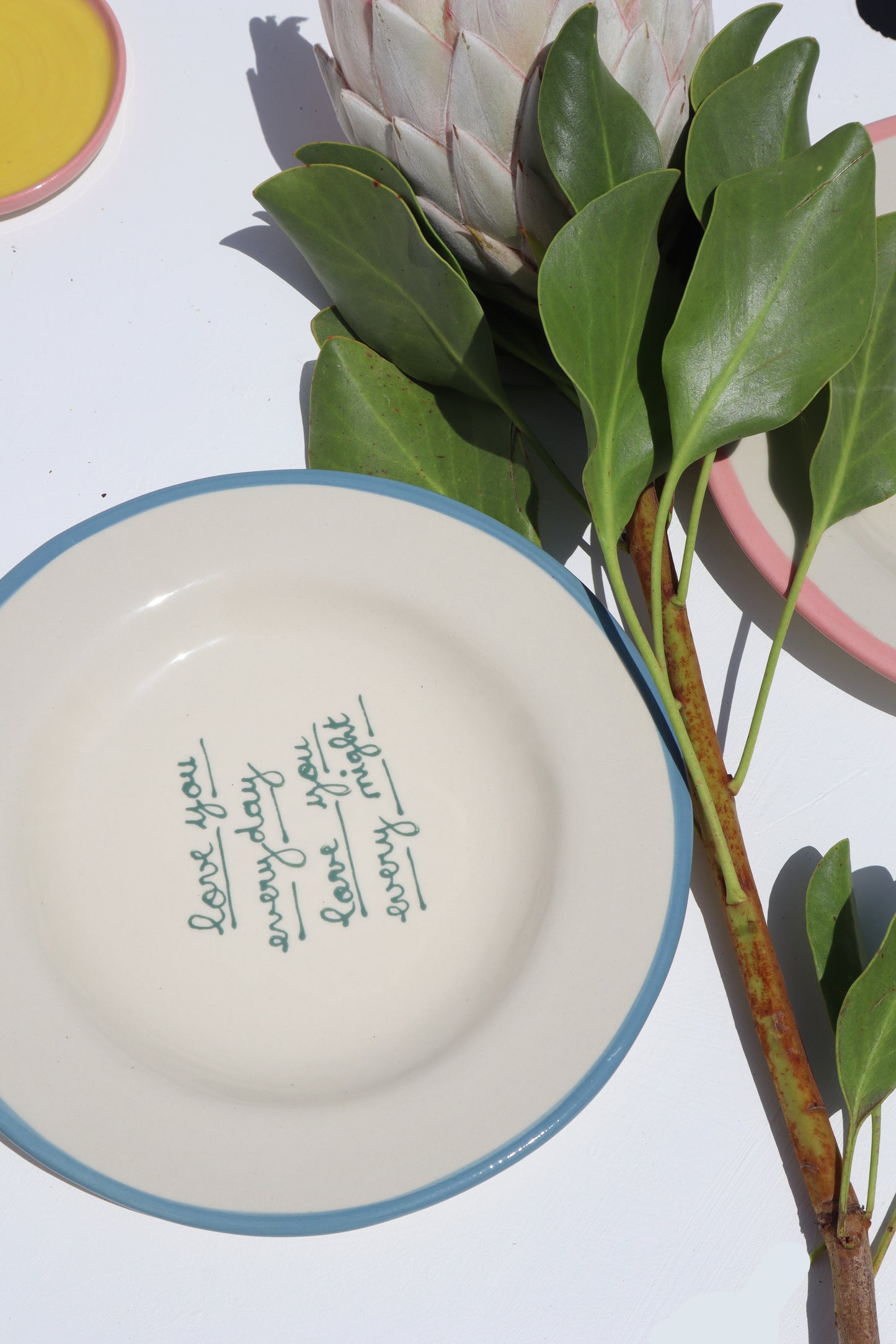 SET 2 DESSERT PLATES - LOVE YOU EVERYDAY