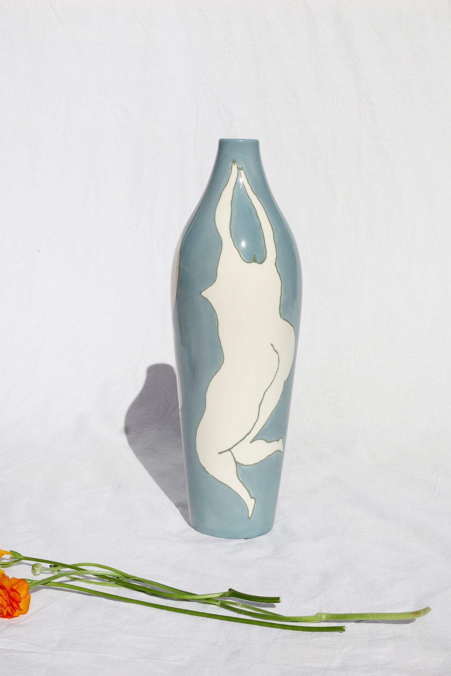 Blue Women Lamp