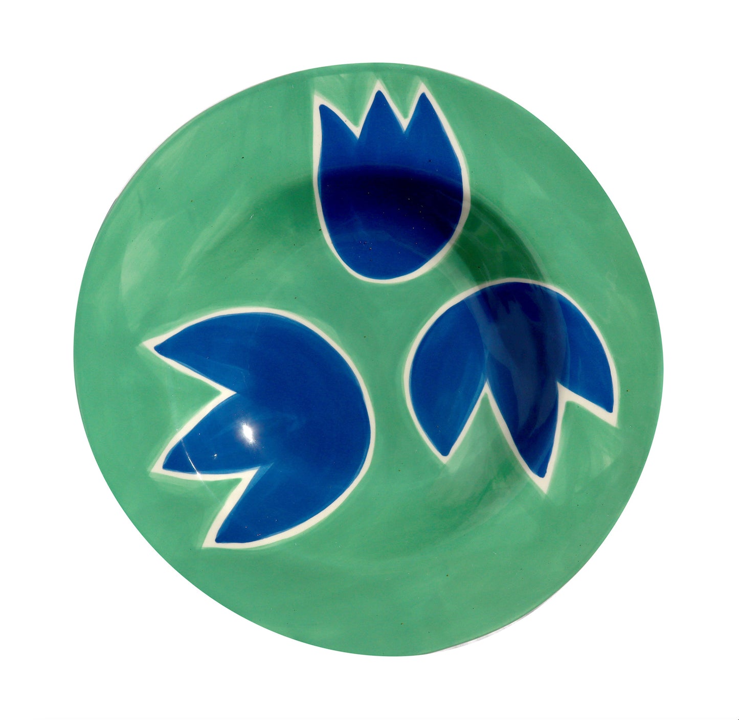 Blue & green tulip