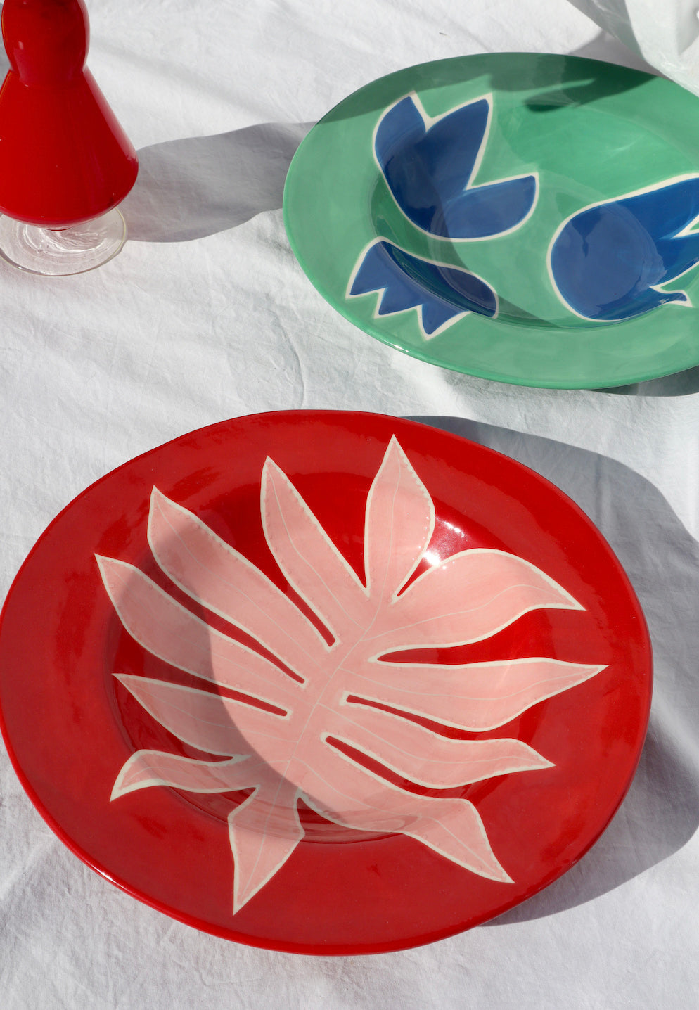 Red & pink Leaf