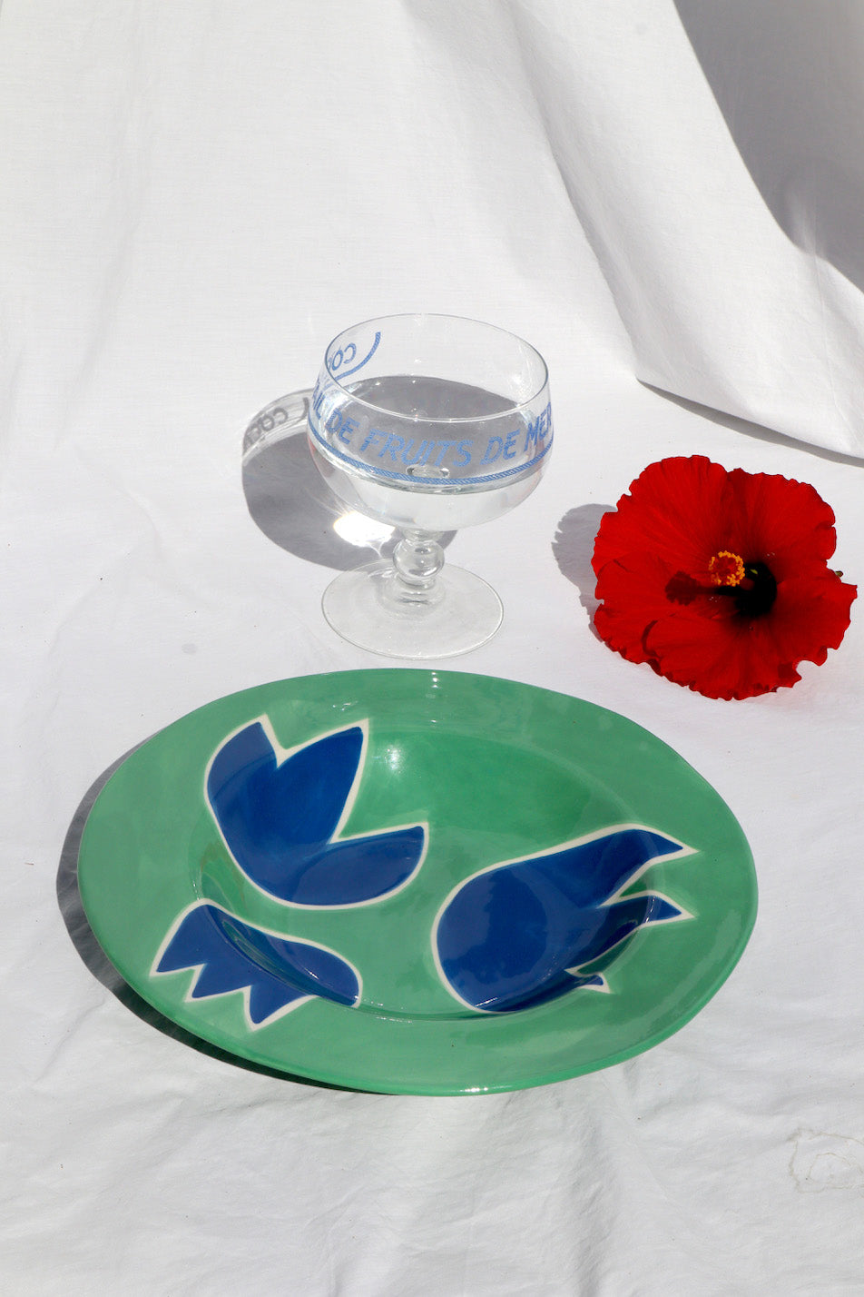 Blue & green tulip