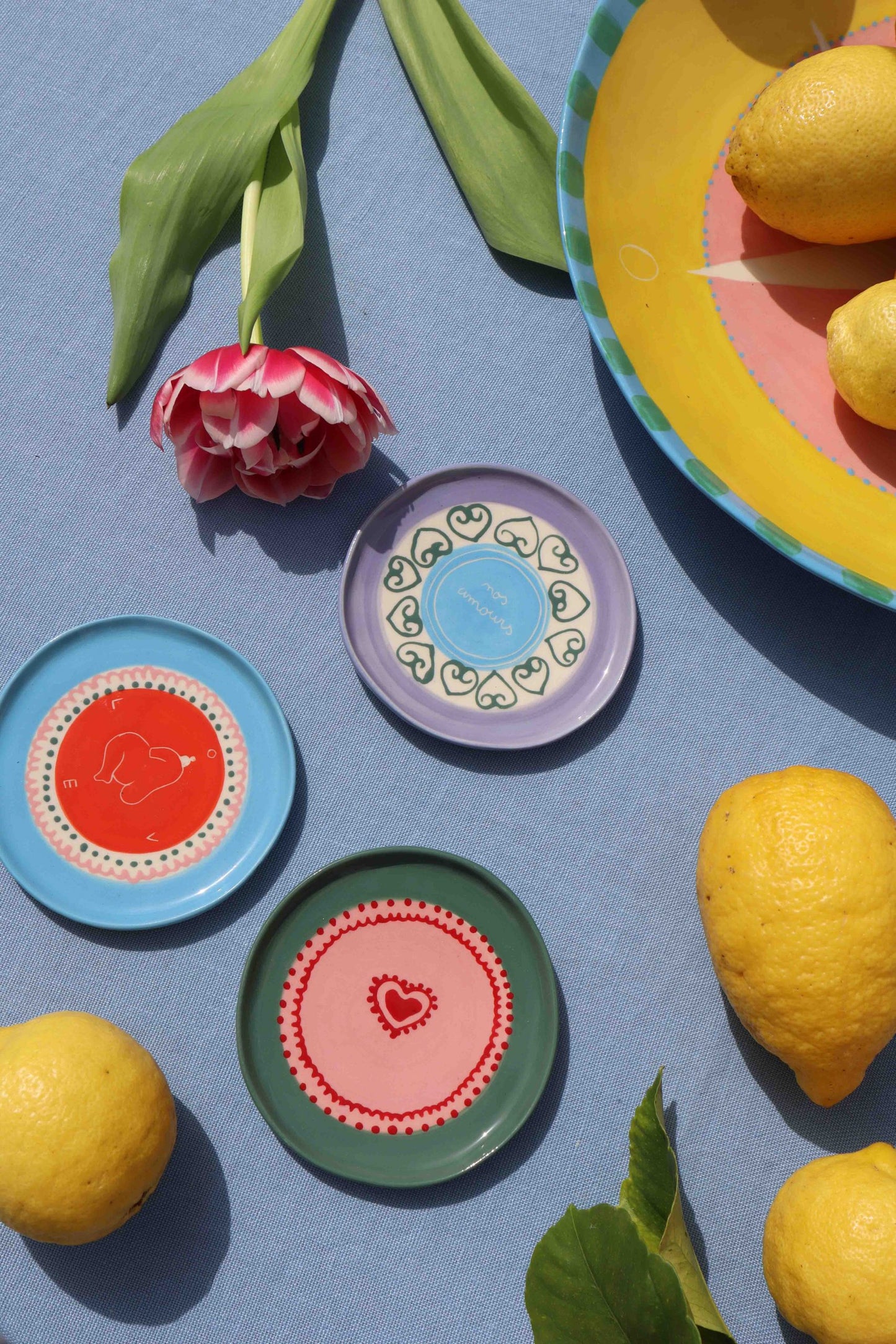 Nos Amours Set of 3 Jewellery Plates