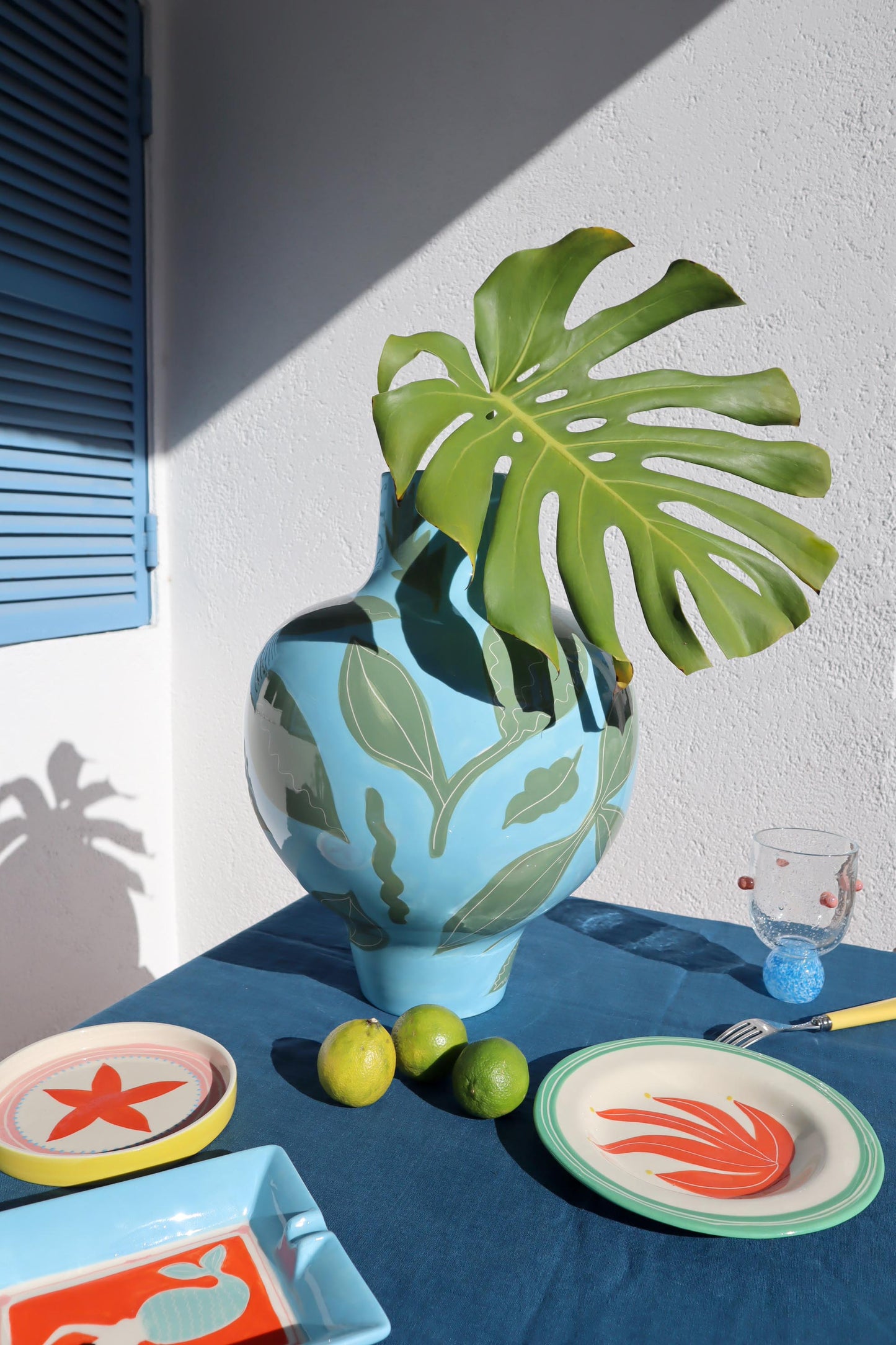 High Tide Vase Blue and Green