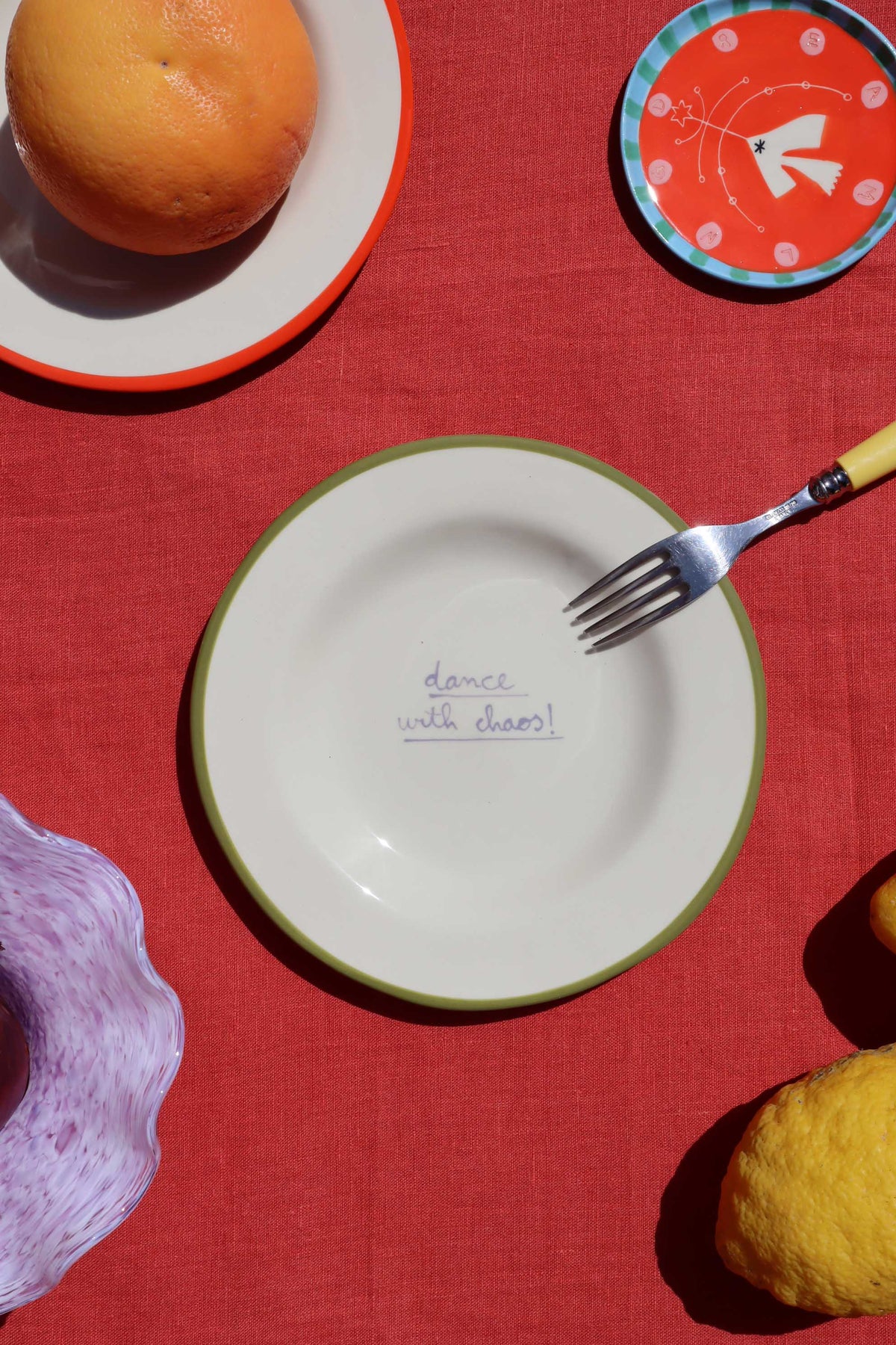 Dance with Chaos Dessert Plate