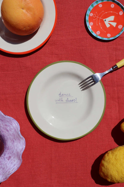 Dance with Chaos Dessert Plate