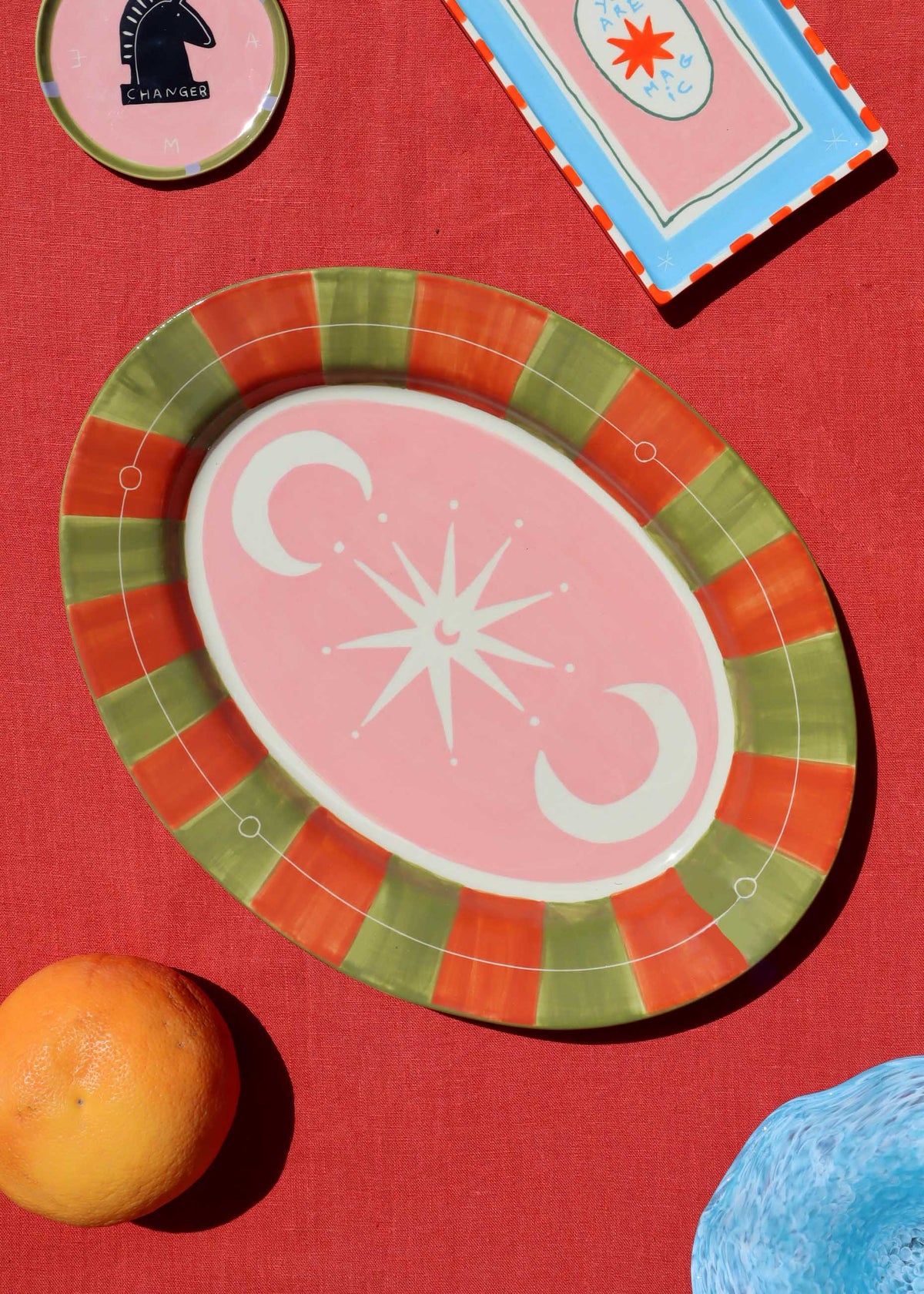 Cosmic Wander Large Oval Platter