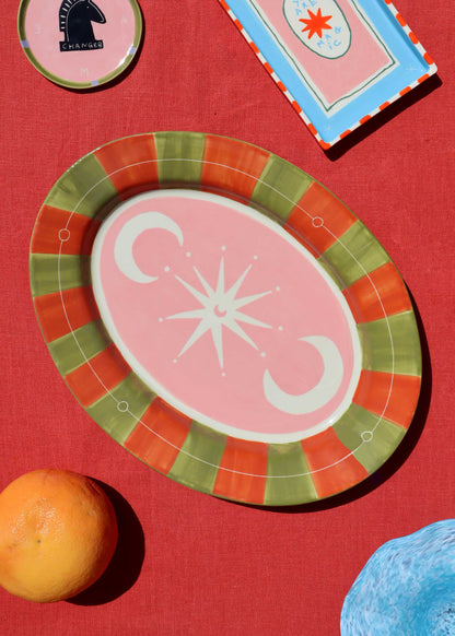 Cosmic Wander Large Oval Platter