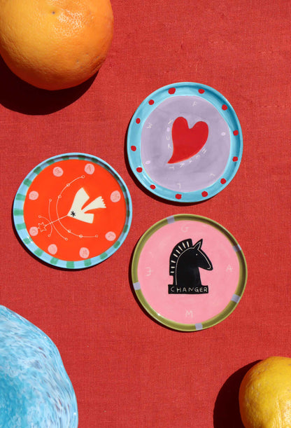 Follow Your Heart Set of 3 Jewellery Plates