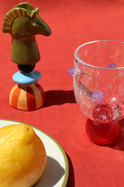 Ana Glass Tumbler Red and Lilac