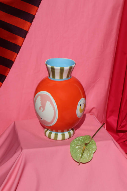 Birdies Flower Vase