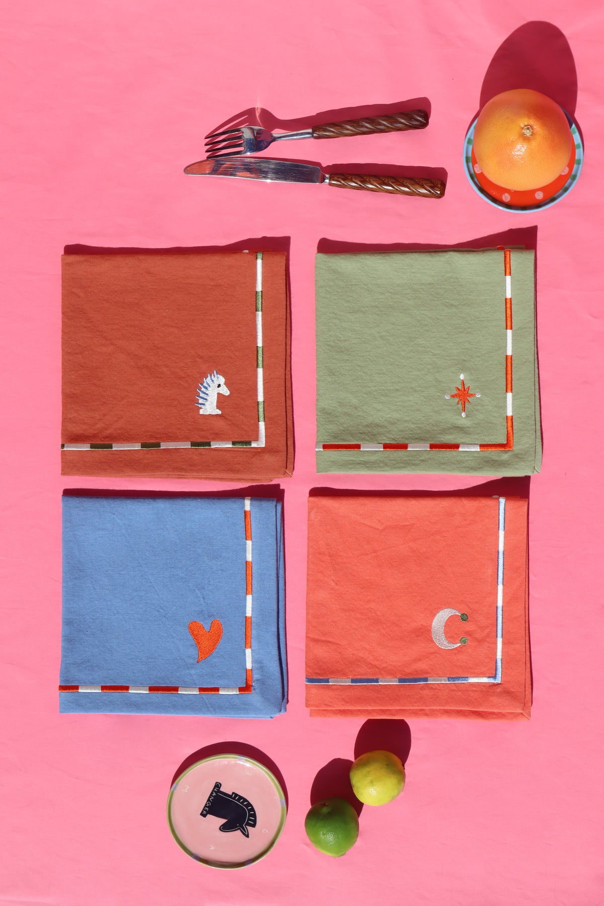 Love Nights Set of 4 Napkins