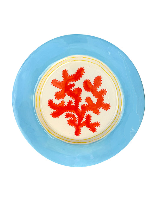 Orange and turquoise Coral