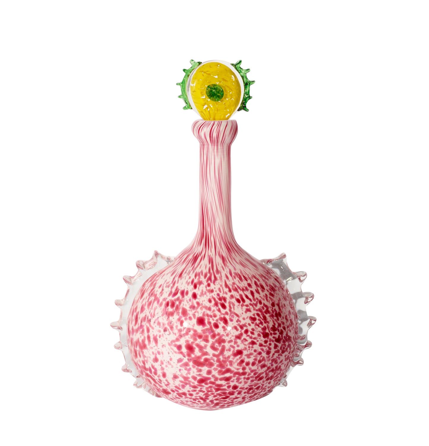 Sunshine Pink Glass Carafe