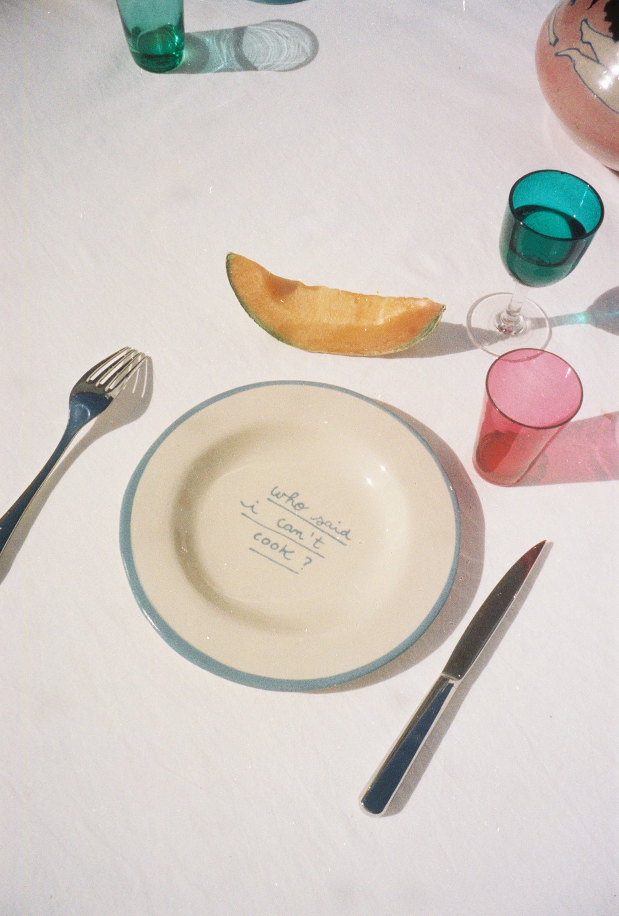 SET 2 DESSERT PLATES - CAN´T COOK