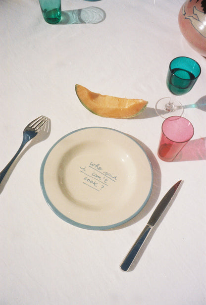 SET 2 DESSERT PLATES - CAN´T COOK