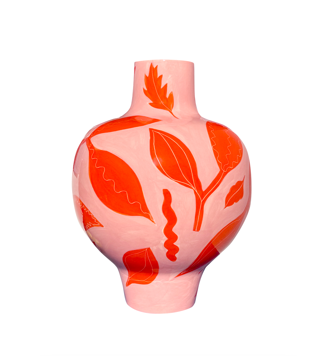 High Tide Vase Pink and Red