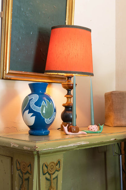 Indigo Tulip Flower Vase