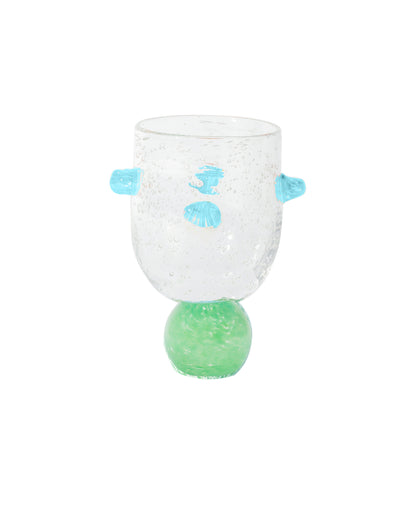 Ana Glass Tumbler Green and Turquoise