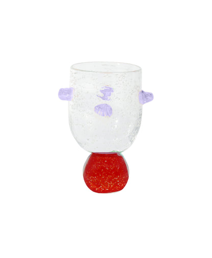 Ana Glass Tumbler Red and Lilac