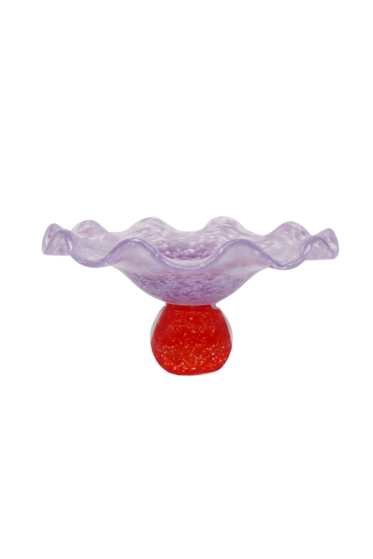Ana Glass Soucoupe Red and Lilac