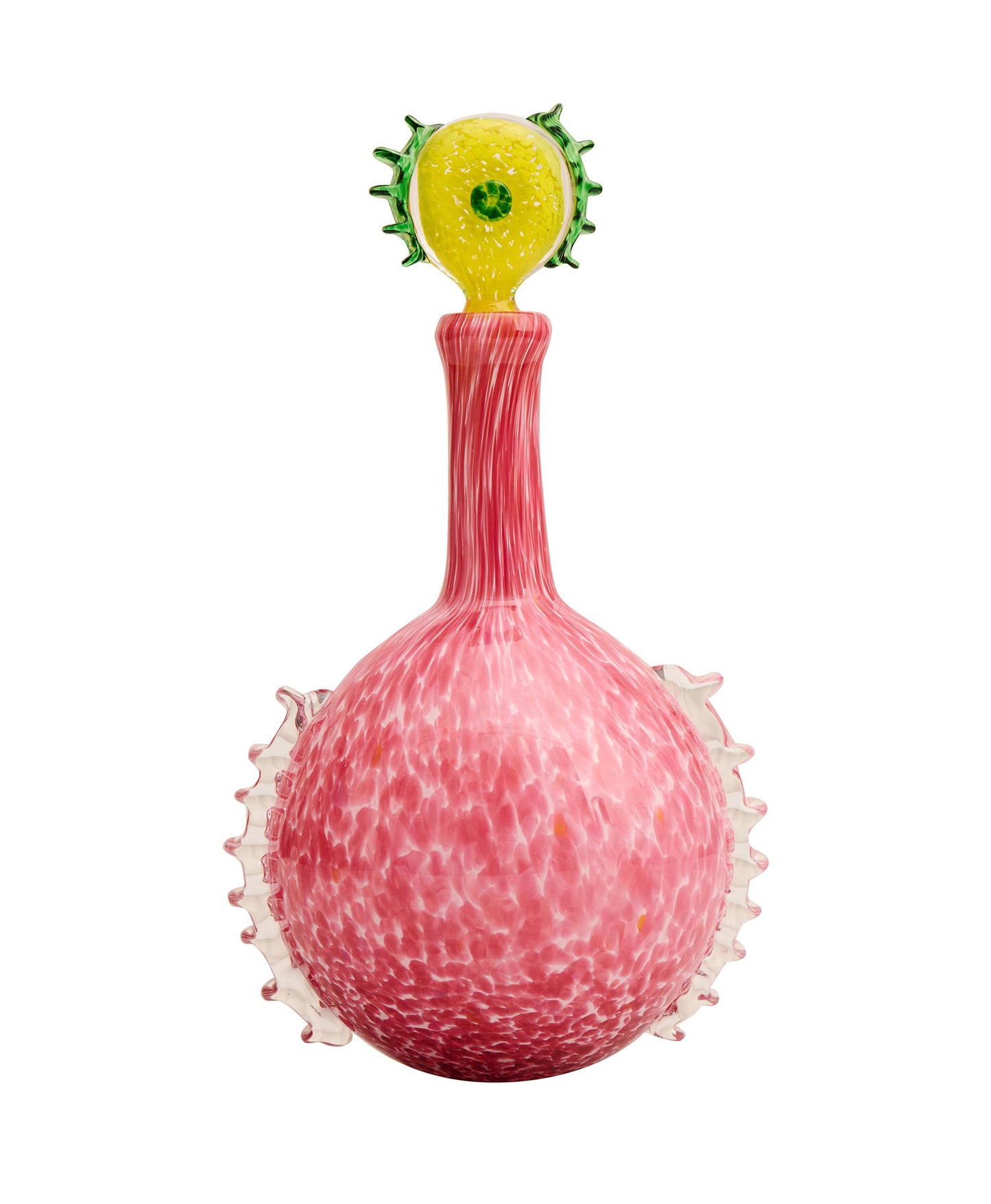 Sunshine Pink Glass Carafe