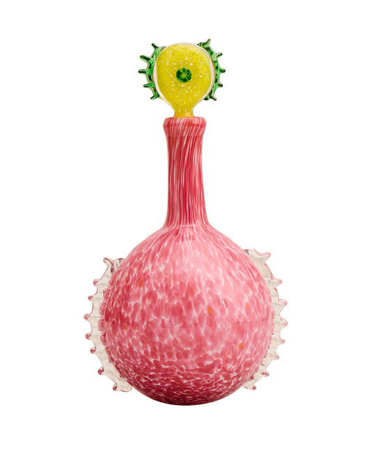 Sunshine Pink Glass Carafe