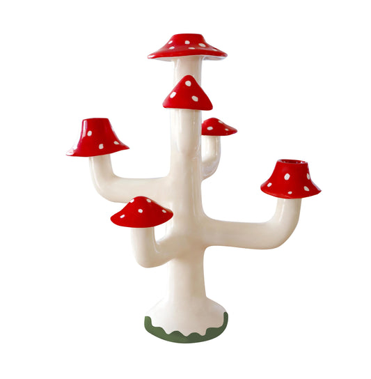 Magic Champs red candleholder