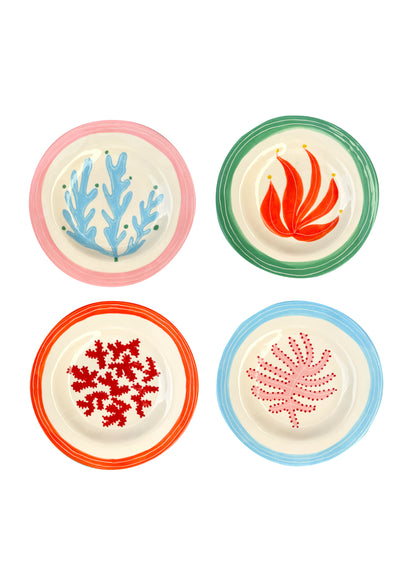Under the Sea Set of 4 Dessert Plates