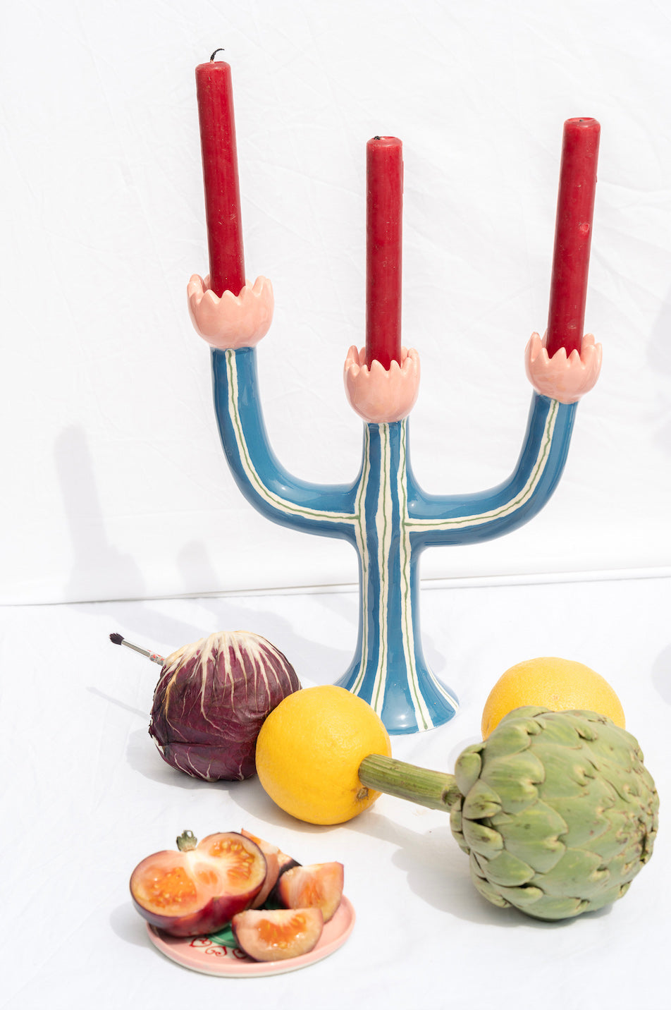 Blue Tulip candle holder – Laetitia Rouget