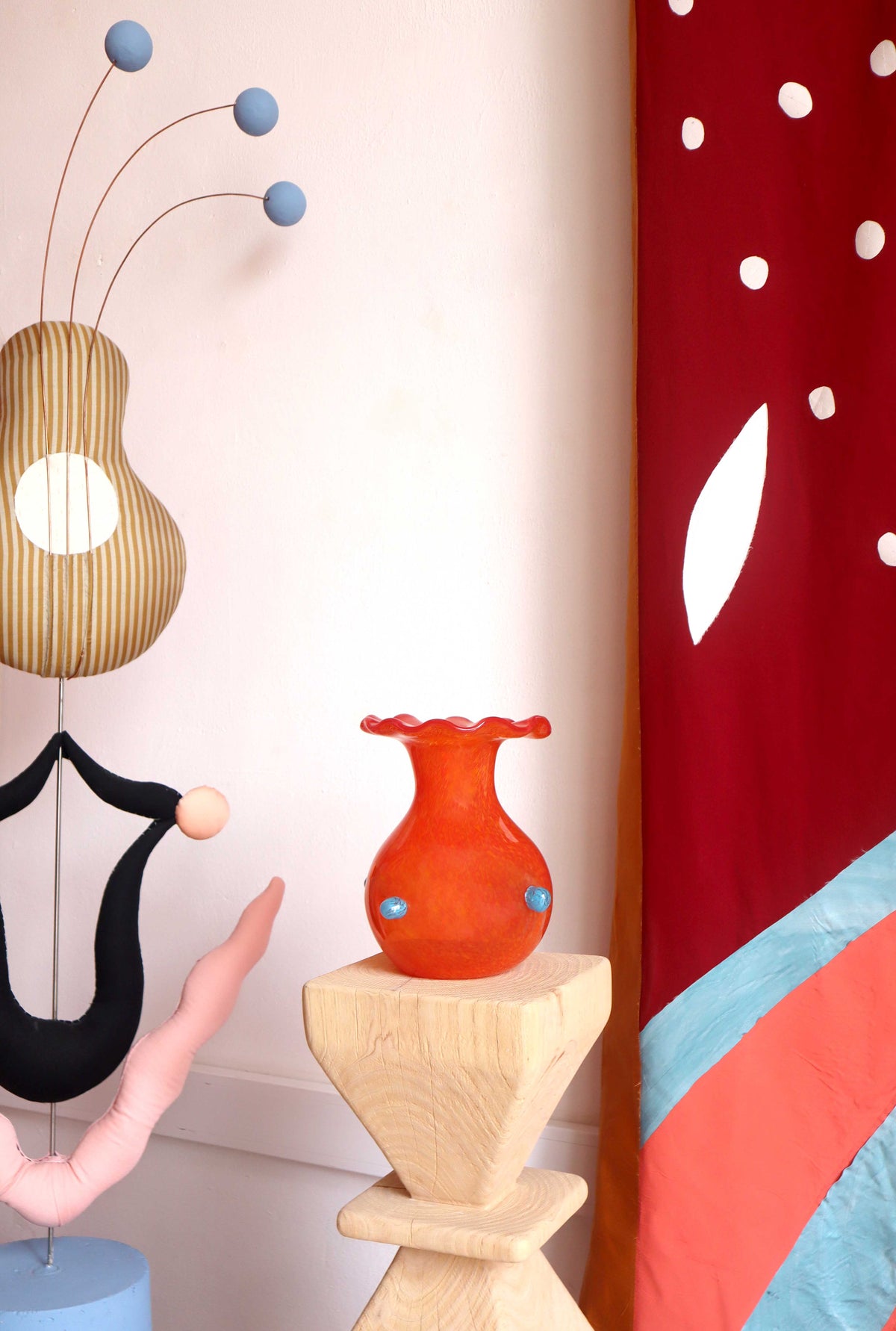 Andreia Orange Tulip Vase