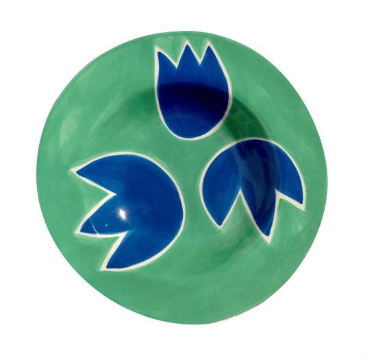 Blue & green tulip