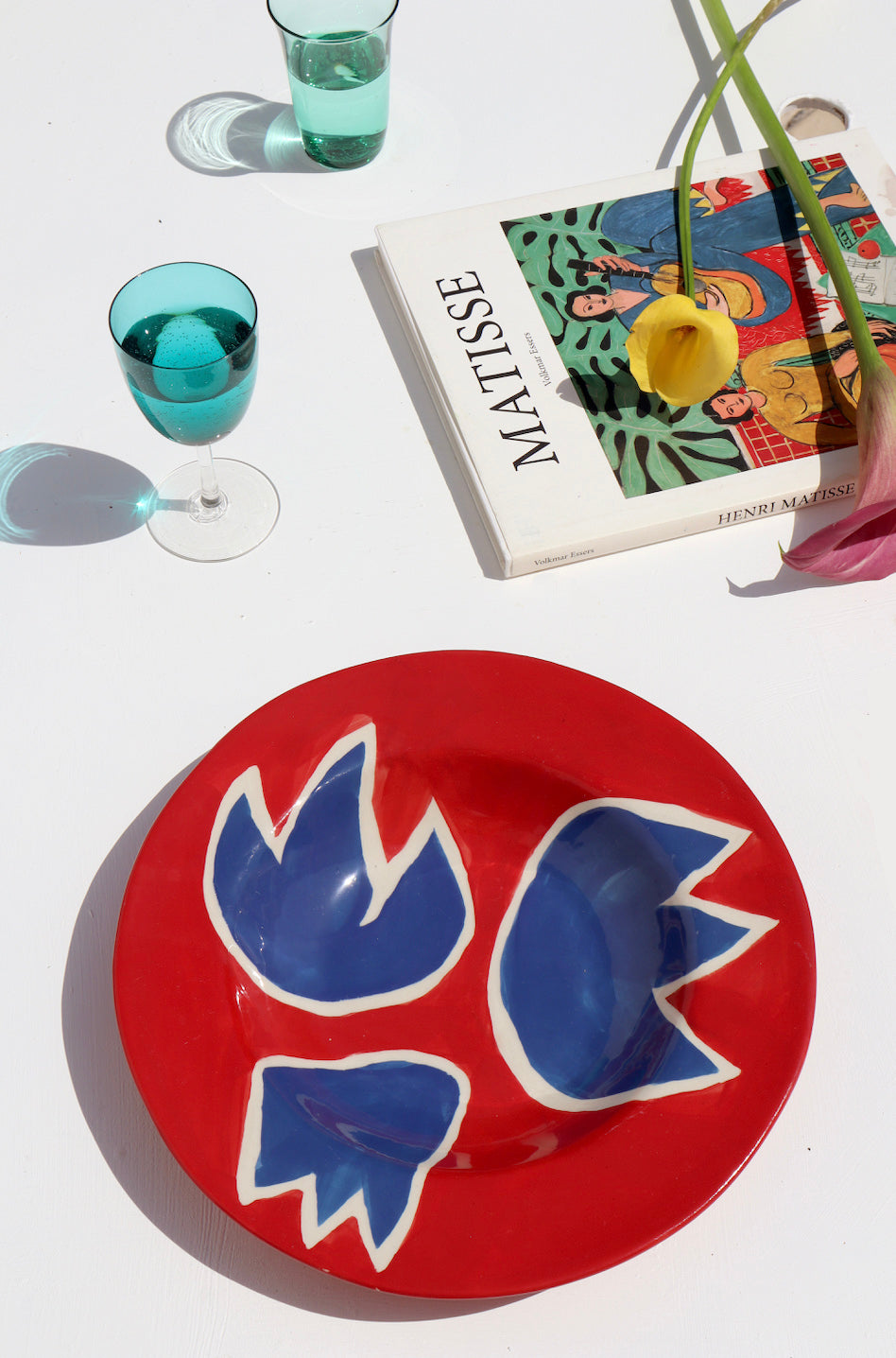 Blue & Red Tulip