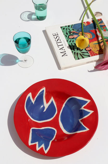 Blue & Red Tulip
