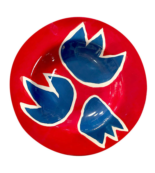 Blue & Red Tulip